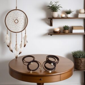 Pulseras dobles con bola acero