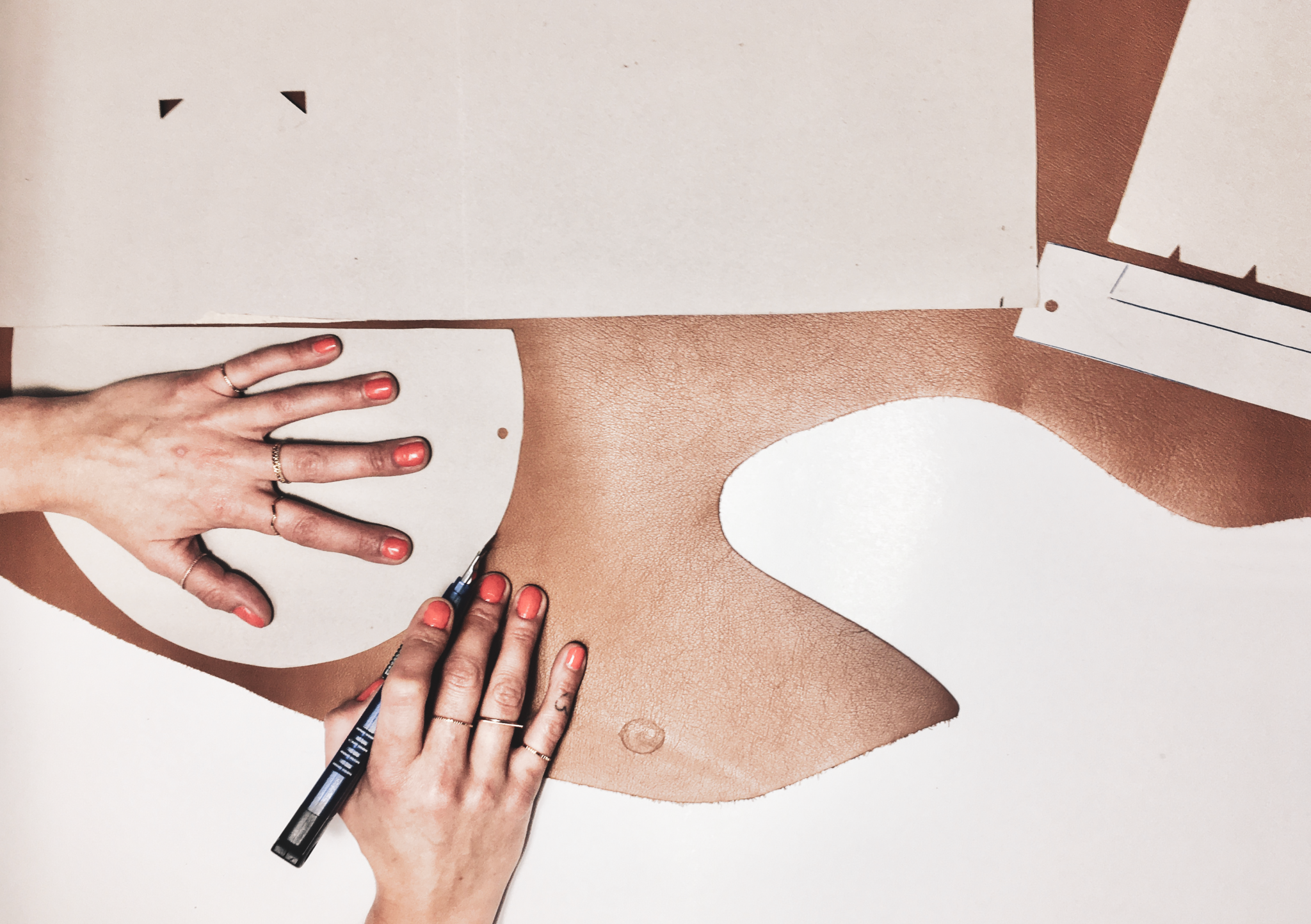 fabricación de bolsos de cuero