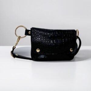 Riñonera serpiente negra